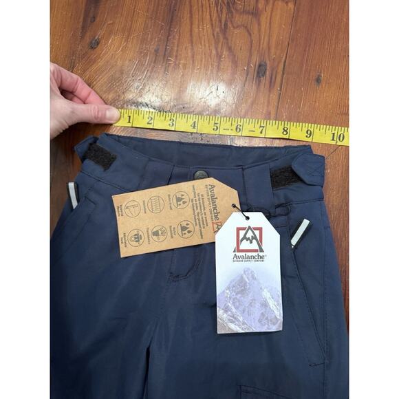 Avalanche Navy Blue Cargo Ski Pants Girls Size 7 Insulated Waterproof NWT - Picture 3 of 8
